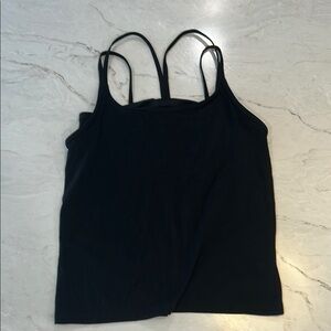 PINK Victoria's Secret Black Fitted Sleeveless Tank Top